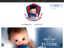 Tablet Screenshot of mybabyboxing.com